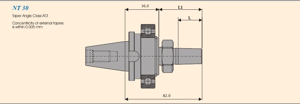 NT30 B16 045 Drill Chuck Arbor